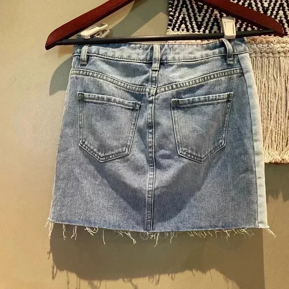 PACSUN JASON WASH TWO TONED JEAN SKIRT NWT - Picture 7 of 8